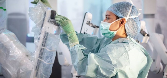 Robotics nurse using the da Vinci robot